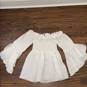 Lumière White Off-the-Shoulder Top